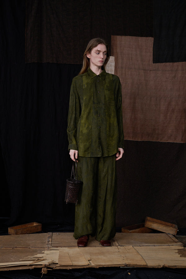 Green Jacquard Shirt